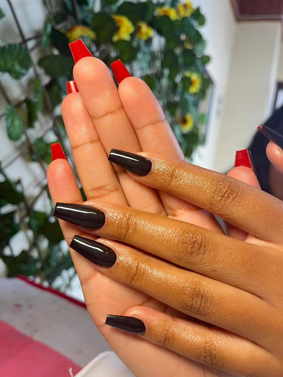 Red & Black Color Block