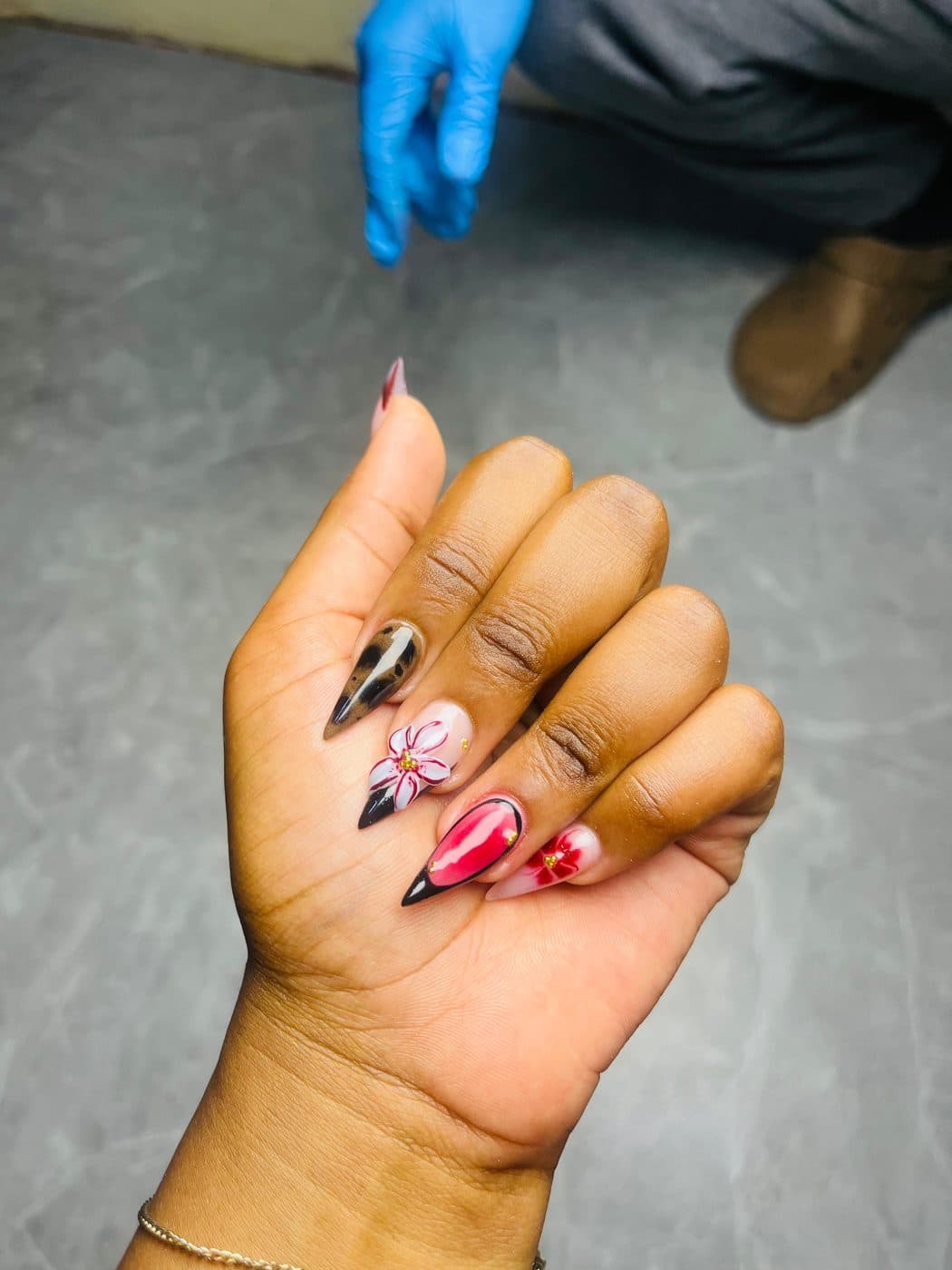 Floral Stiletto Art