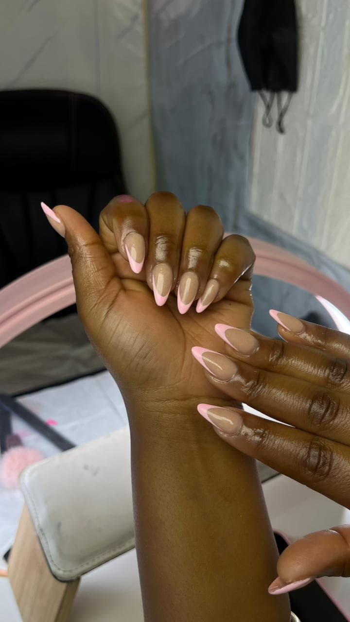 Blush French Tips